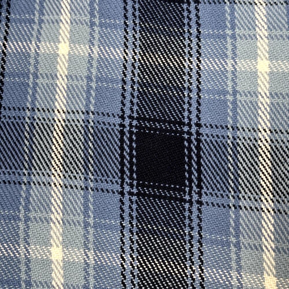 $168 NWT Outerknown Blanket Shirt 100% Cotton Plaid Flannel Puget Plaid Blue M - Picture 6 of 8